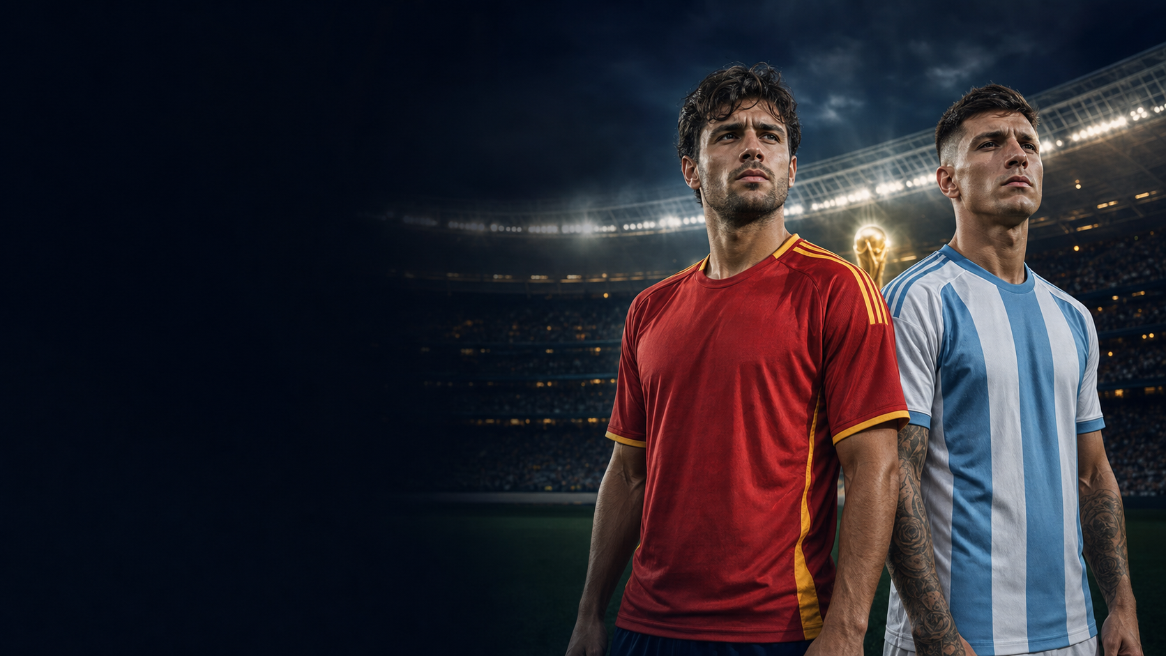 Jogadores antes de uma grande partida